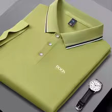 Embroidery New Summer Polo Shirt Men High Quality Men's Short Sleeve Hot Sales Top Business Casual Breathable Polo-shirt for Men