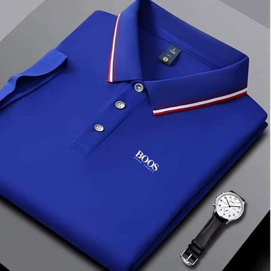Embroidery New Summer Polo Shirt Men High Quality Men's Short Sleeve Hot Sales Top Business Casual Breathable Polo-shirt for Men