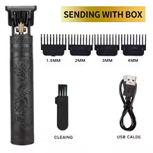 2025 T9 HairClipper Beard Shaving Body Hair Trimmer Clippers Electric Machine Men Haircut Machine 0mm Barber ShaverDragon Carved