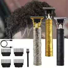 2025 T9 HairClipper Beard Shaving Body Hair Trimmer Clippers Electric Machine Men Haircut Machine 0mm Barber ShaverDragon Carved
